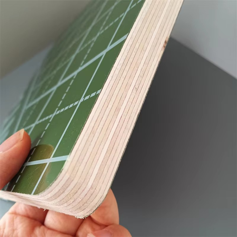 Marine 18mm Green PVC Plastic Film Faced Plywood Sheet for Concrete Form Shuttering Board