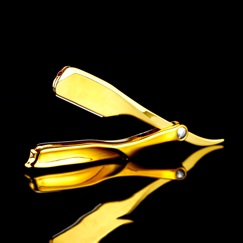 Barber Shaving Tools Hair Razor Black Folding Shaver Knife Razor