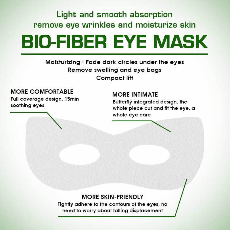 Bio-Fiber Coconut Eye Mask Custom Logo Parches Removal Dark Circle