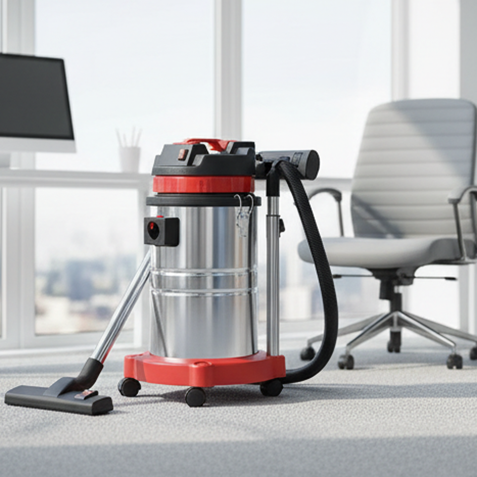 BS/35 Light Industrial Manual Electric Vacuum Cleaner 1500W 35L Capacity with 2200mmh2o Suction for School Maintenance