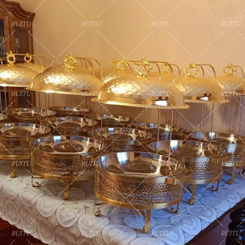 Marmite Chauffante Catering Hanging Full Restaurant Hotel Food Warmer Chafing Dish Buffet Set