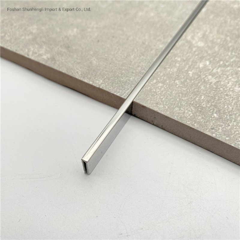 Furniture Mirror Trim Stainless Steel U Shape Profile Metal Tile Edge Trim