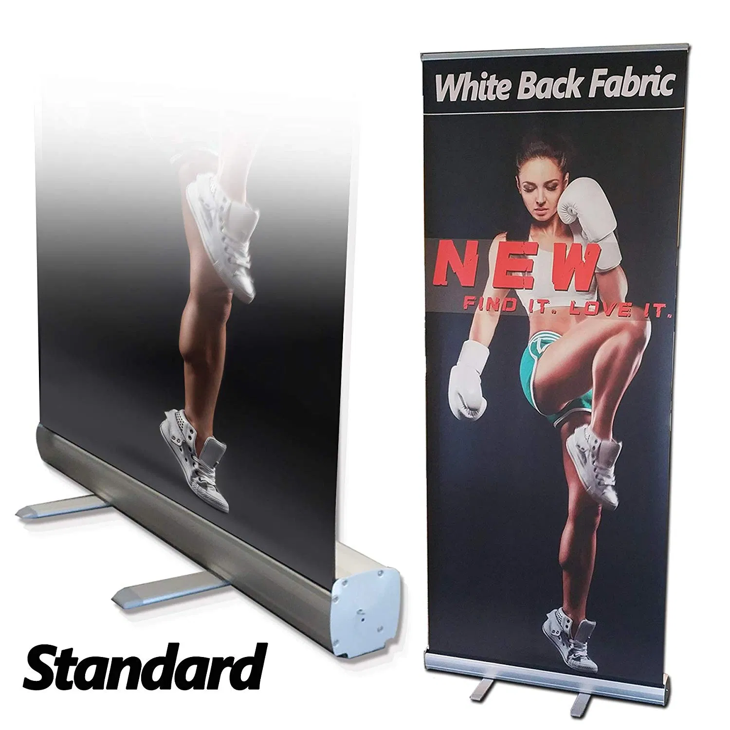 High Quality Portable Aluminum Frame Advertising Roll up Banner Stand Display