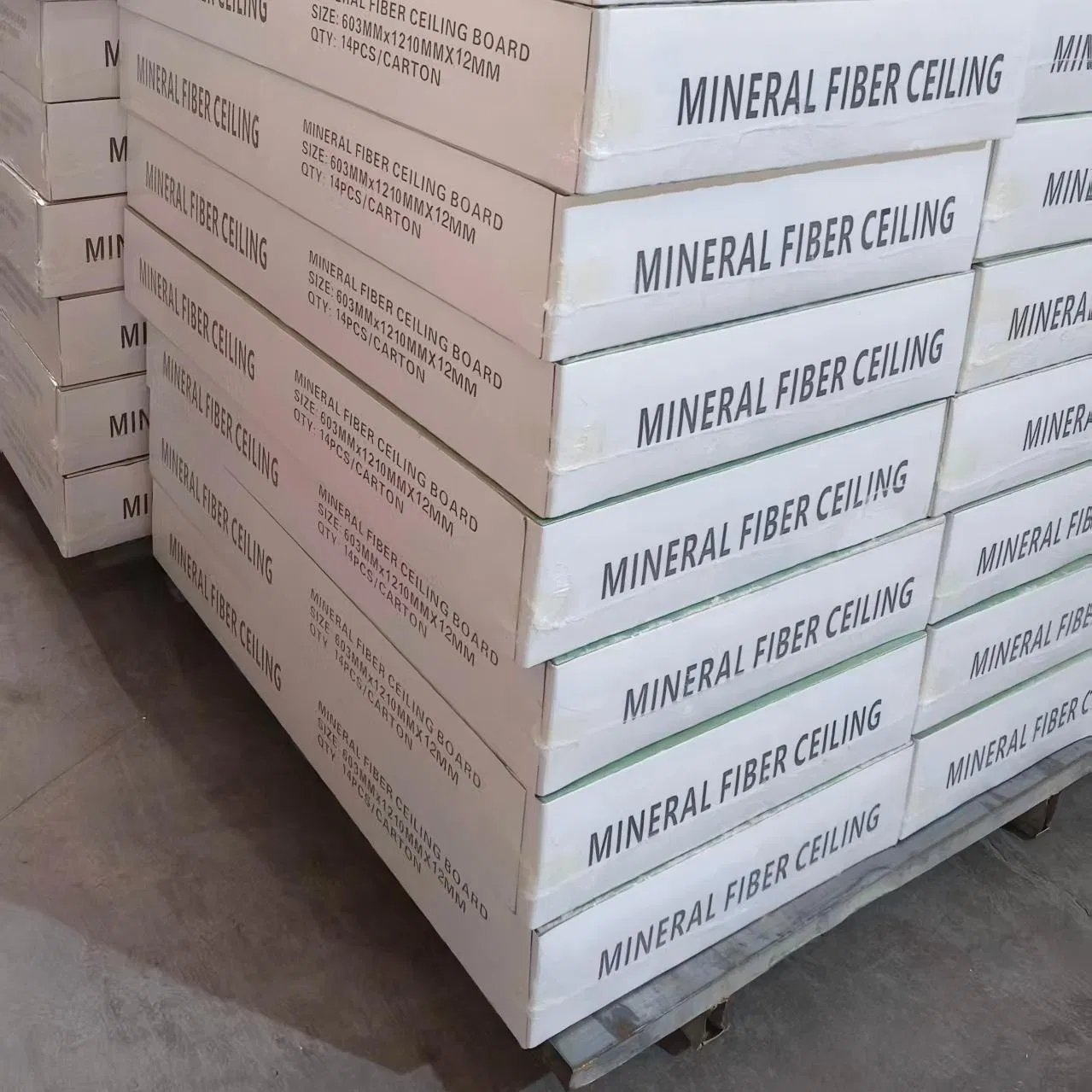 Eco-Friendly Sound Absorption Mineral Fiber Board - 1200mm Length