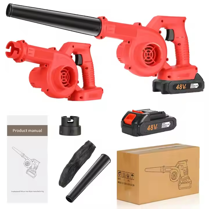 High-Power Cordless Leaf Blower with Innovative Dual Battery System