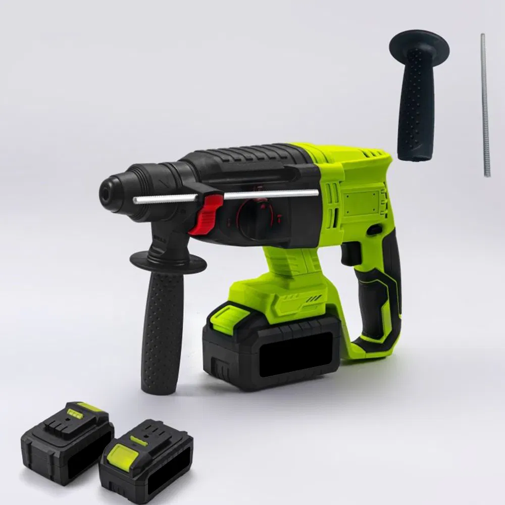 Heavy Duty Cordless 22mm Power Lithium Impact Rotary Hammer Drill Machine