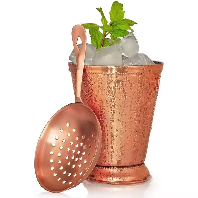 Кружка Moscow Mule с логотипом, 350-475 мл, сталь, золото/серебро/черный