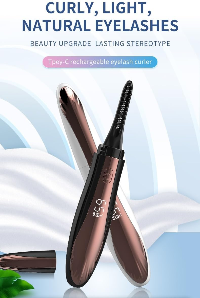 Mini Electric Eyelash Curler - Heating Tool for Stunning Eyelashes