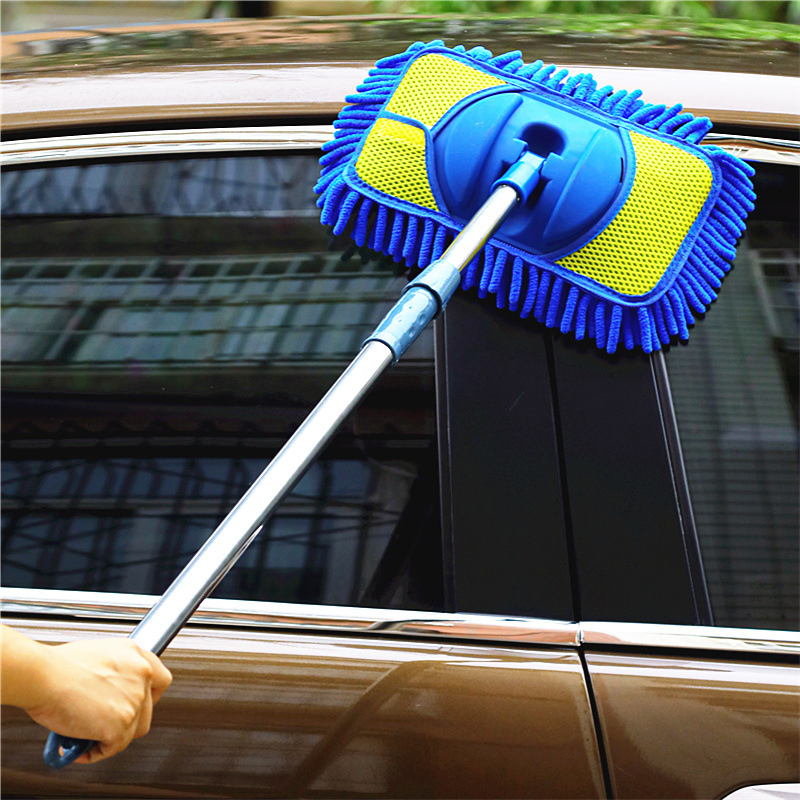 Telescopic Adjustable Handle Microfiber Car Cleaning Washing Brushes