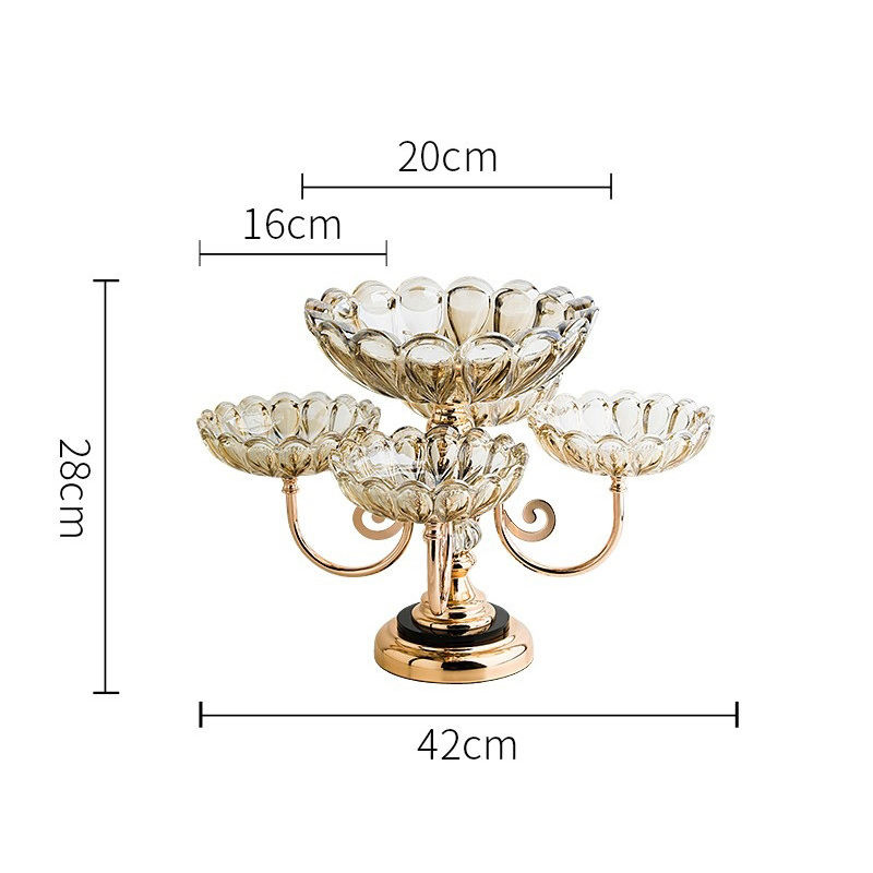 Elegant Modern Decor Tray for Stylish Glass Fruit Display