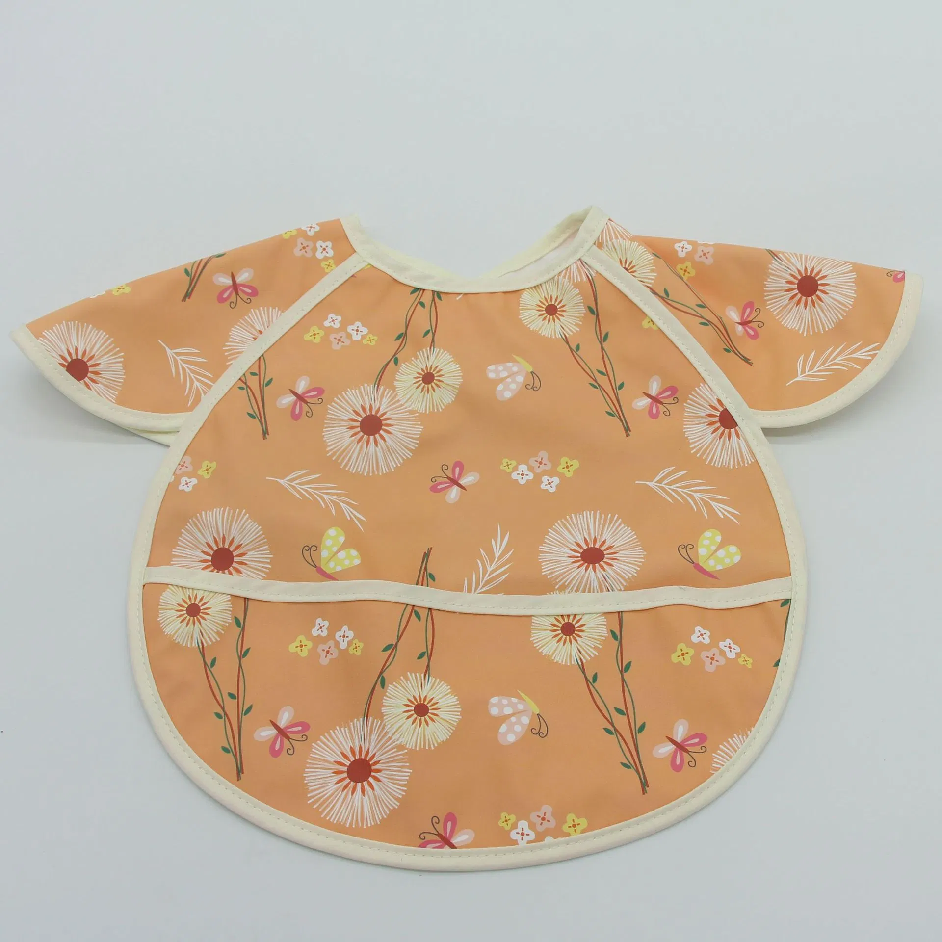 New Children's Smock, Baby Sleeveless PU Bib, Waterproof Rice Bag, Anti-Stain for Eating, Complementary Food Bib