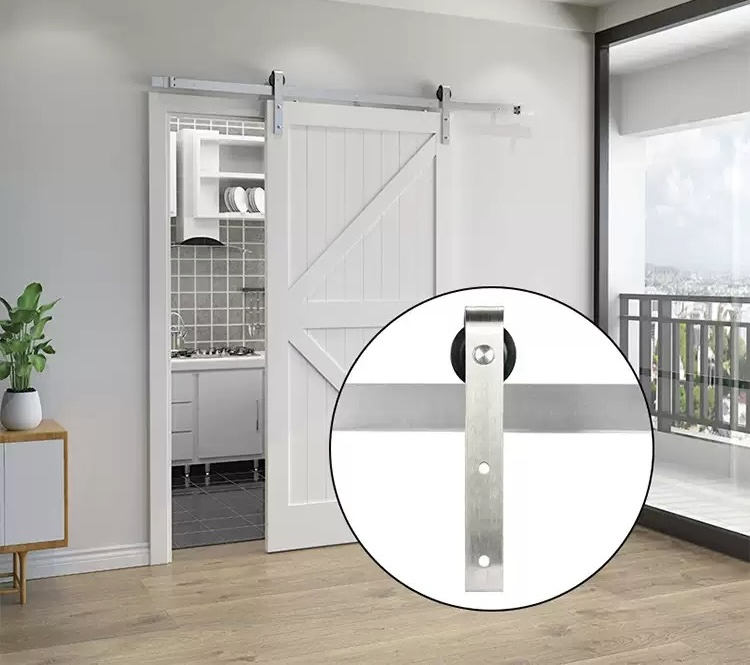 Barn, Bathroom, Silent Suspended Sliding Wheel Door
