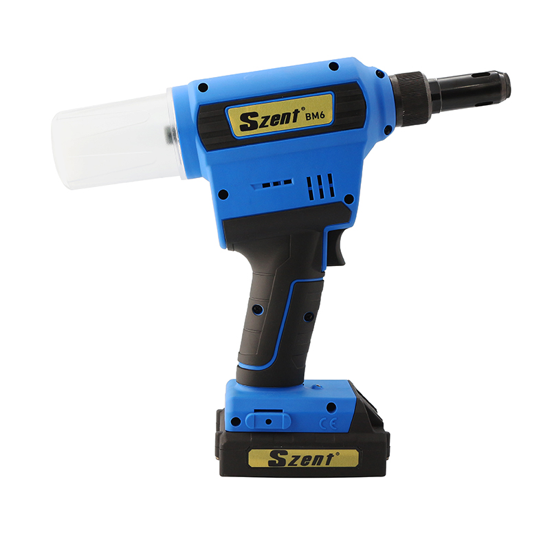 Szent-Bm6 Lithium Battery Rivet Nut Tool Riveter for 1/4" Bom Rivet