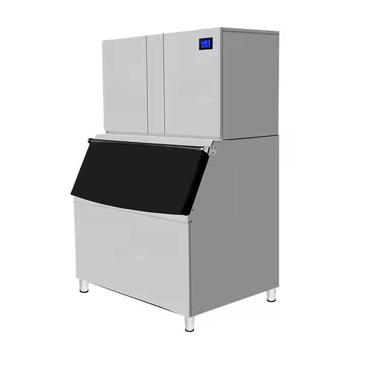 Electric 1000kg Commercial Block Maker Stainless Steel Automatic Cube Ice Making Machine for Industrial Business Use