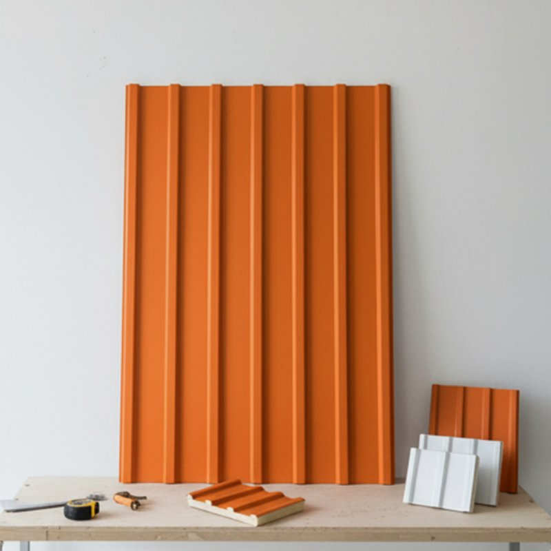 4m/5m/6m Heat-Resistant Aluminum Metal Great Wall Sandwich Roofing Tile