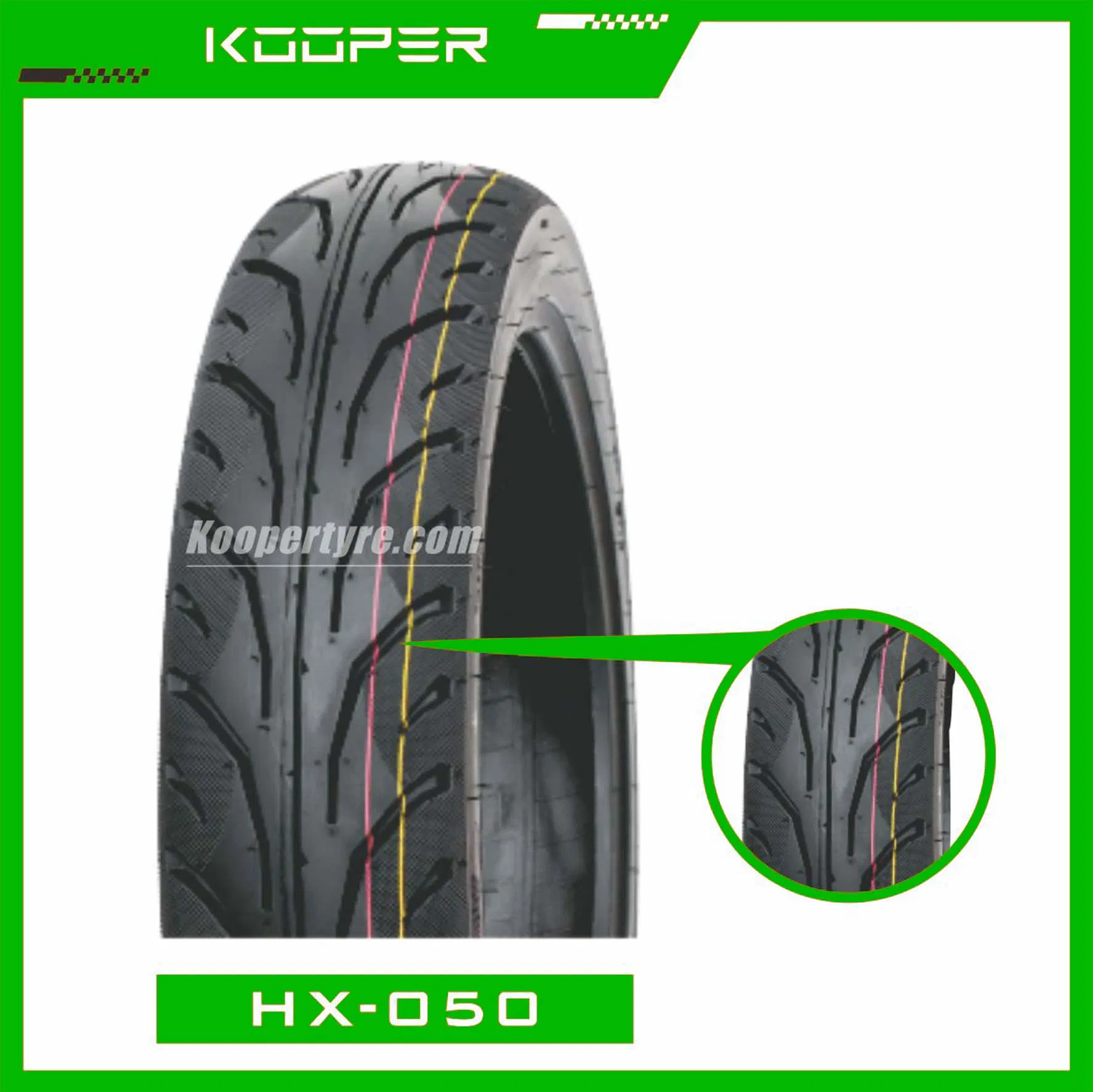 Durable Performance Motorcycle Tire Tubeless Set (110/90-16)