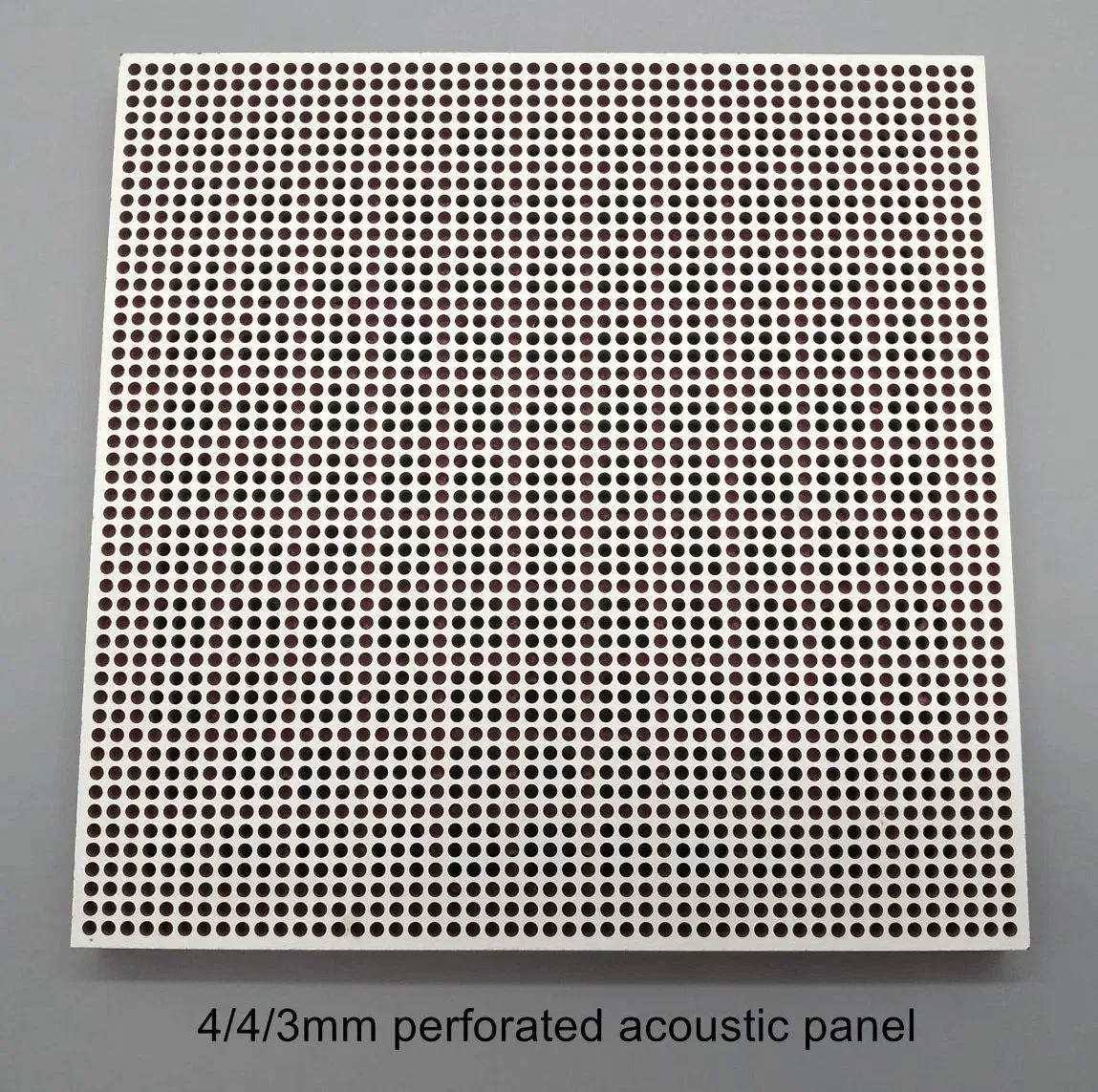 4/4/3mm Straight Perforated Acoustic Panel for Wall and Ceiling Sound Absorption Solution