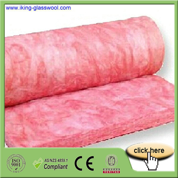 Isoking Formaldehyde-Free Glass Wool Insulation R11 / R13 / R19 / R21 Eco-Friendly Thermal Acoustic Insulation Material