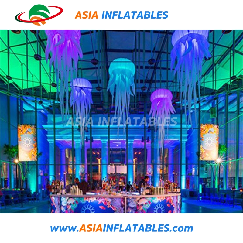 Hanging Inflatable Light Jellyfish for Wedding Decoration