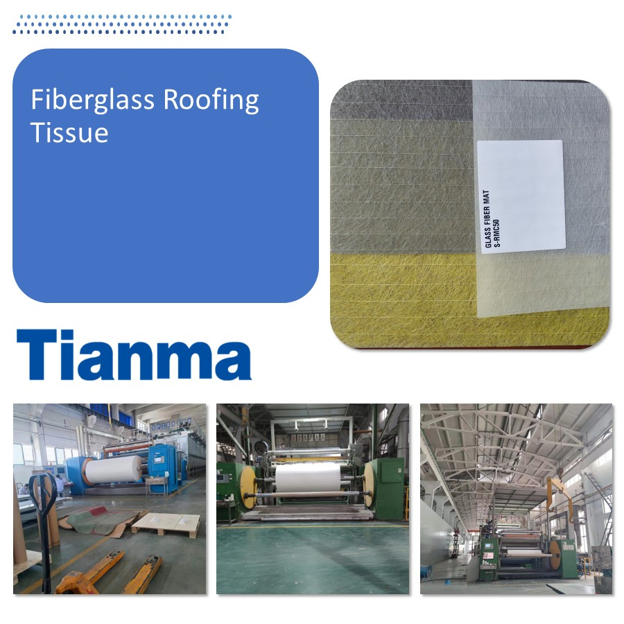 Fiberglass Product Surfacing Veil, Non-Woven Tissue, Building Material