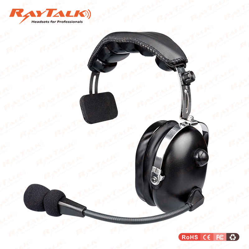 Noise Cancelling Walkie Talkie Single Earmuff Headset with Microphone Retevis Ehk005