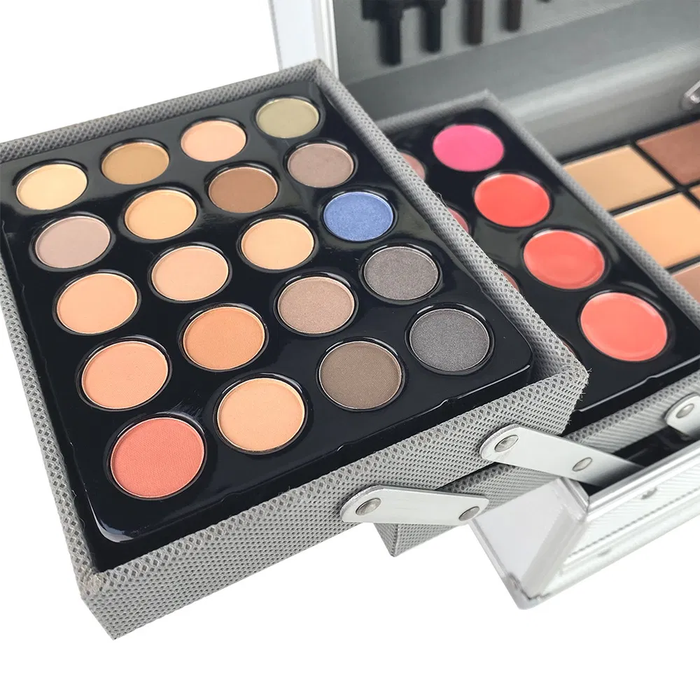 Face Eye Shadow Blush Beauty Makeup Set Eyeshadow Cosmetic Powder Palette Tool Box Gift Case Kit