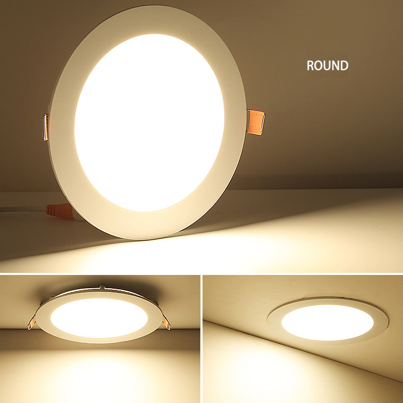 Cheap Good Quality Slim Kitchen Bathroom Recessed Lighting LED Lamp Downlight Down Panel Light