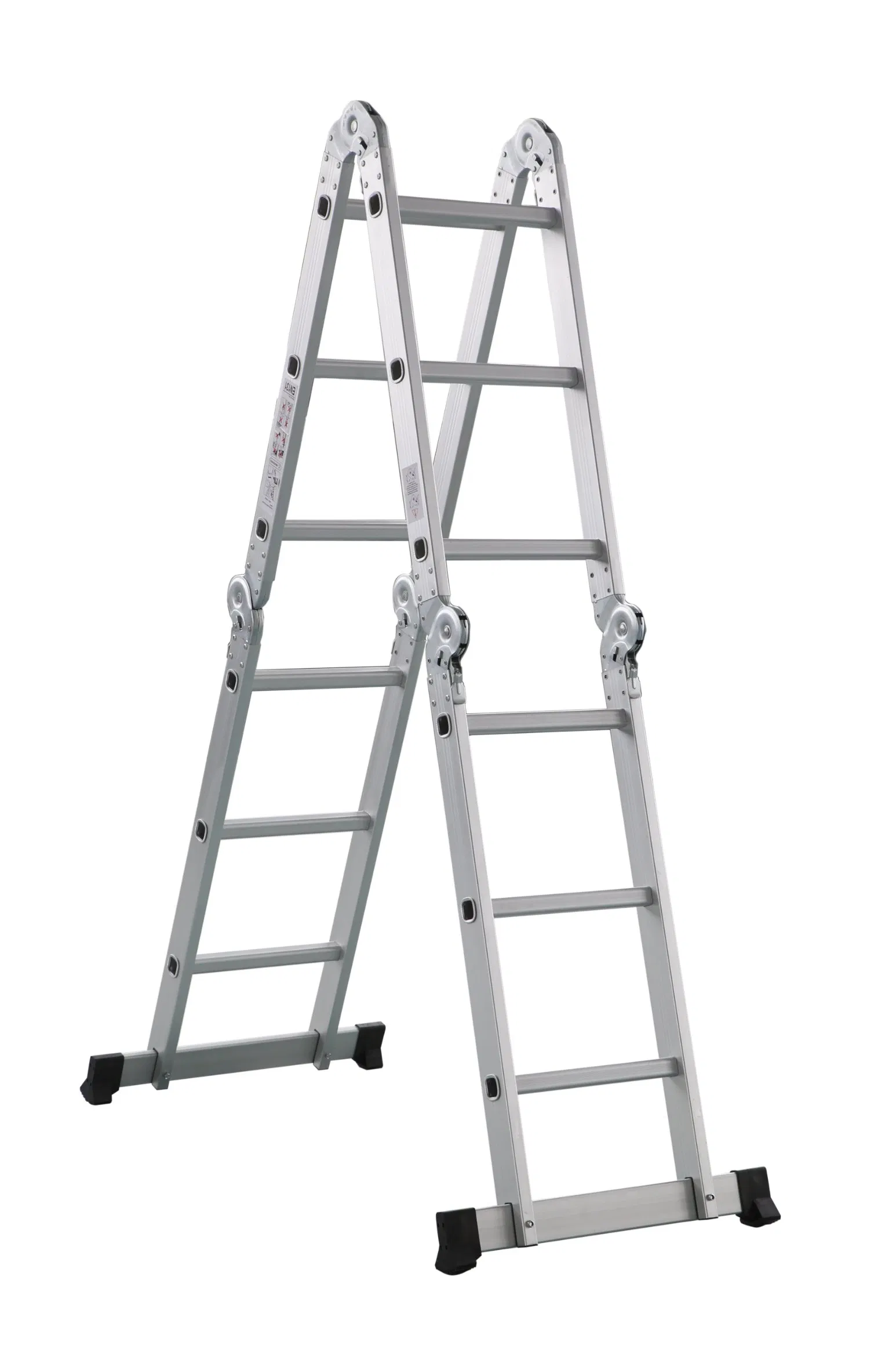 12 Steps Aluminum Folding Multi-Purpose Ladder with Big Hinges
