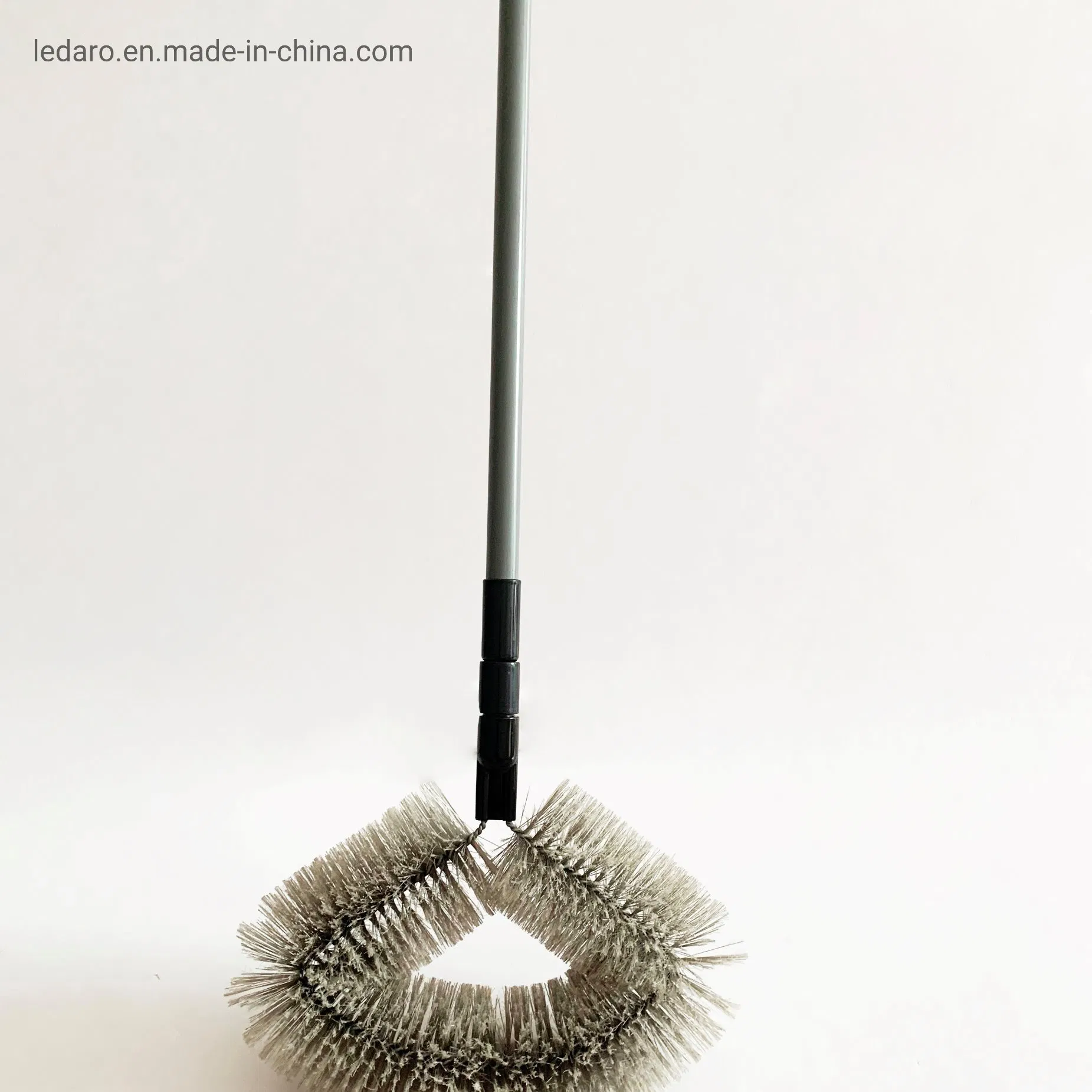 Wholes Price Durable Flexible Bulldozer Cobweb Duster with Long Metal Telescoping Pole and Twisted Wire PVC Bristles for Ceiling Cleaning
