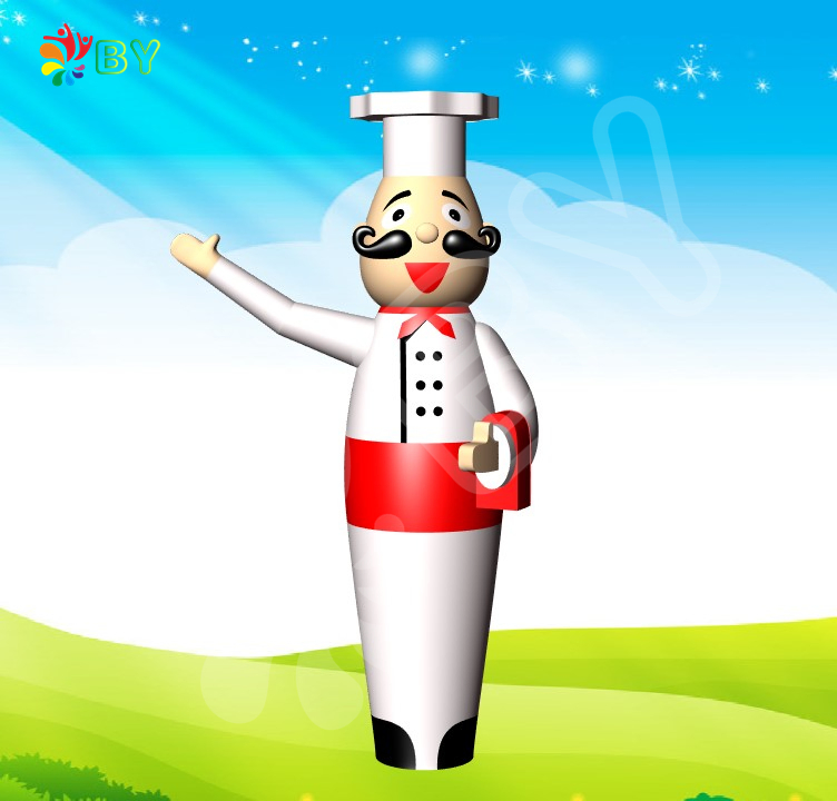 Waterproof Custom Type Advertising Promotion Inflatable Chef Air Dancer