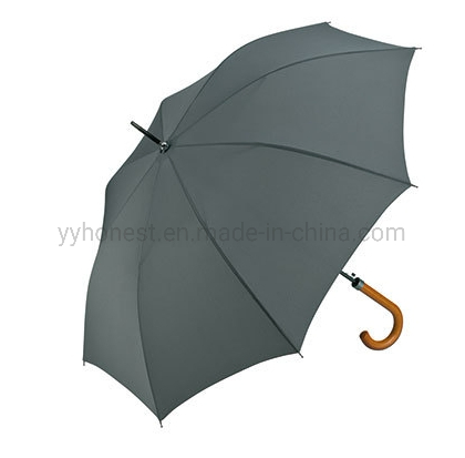 Promotion Advertising Wholesale Wooden Handle Straight Umbrella