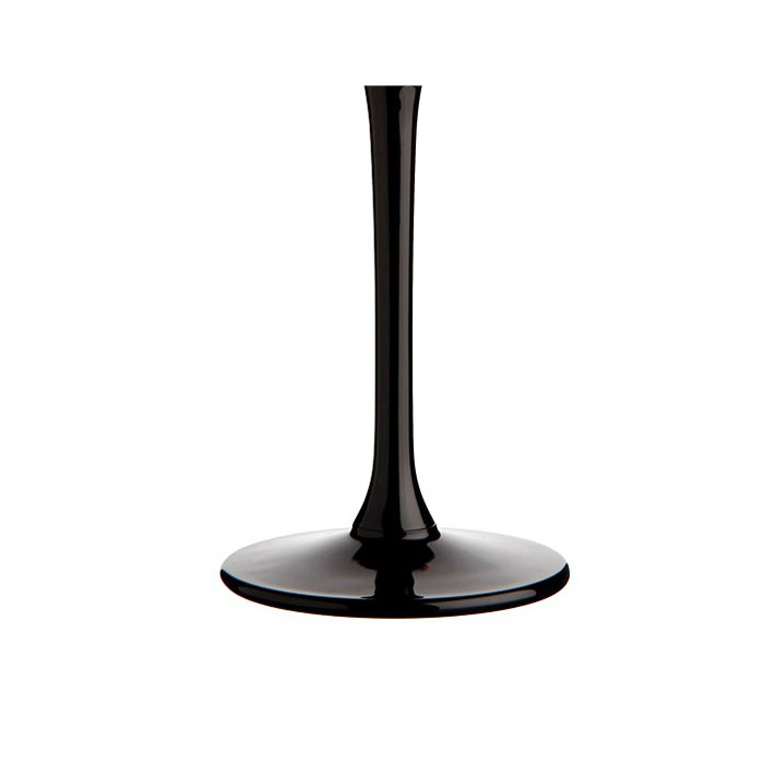 Бокалы для вина черные на ножке, 350 мл