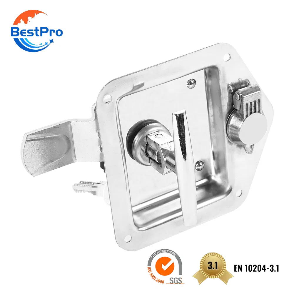 Custom Non-Standard Stainless Steel Small Cam Lock Heavy Duty Lock Black Paddle Latch for Toolbox RV Doors Cabinet Enclosure Box Case