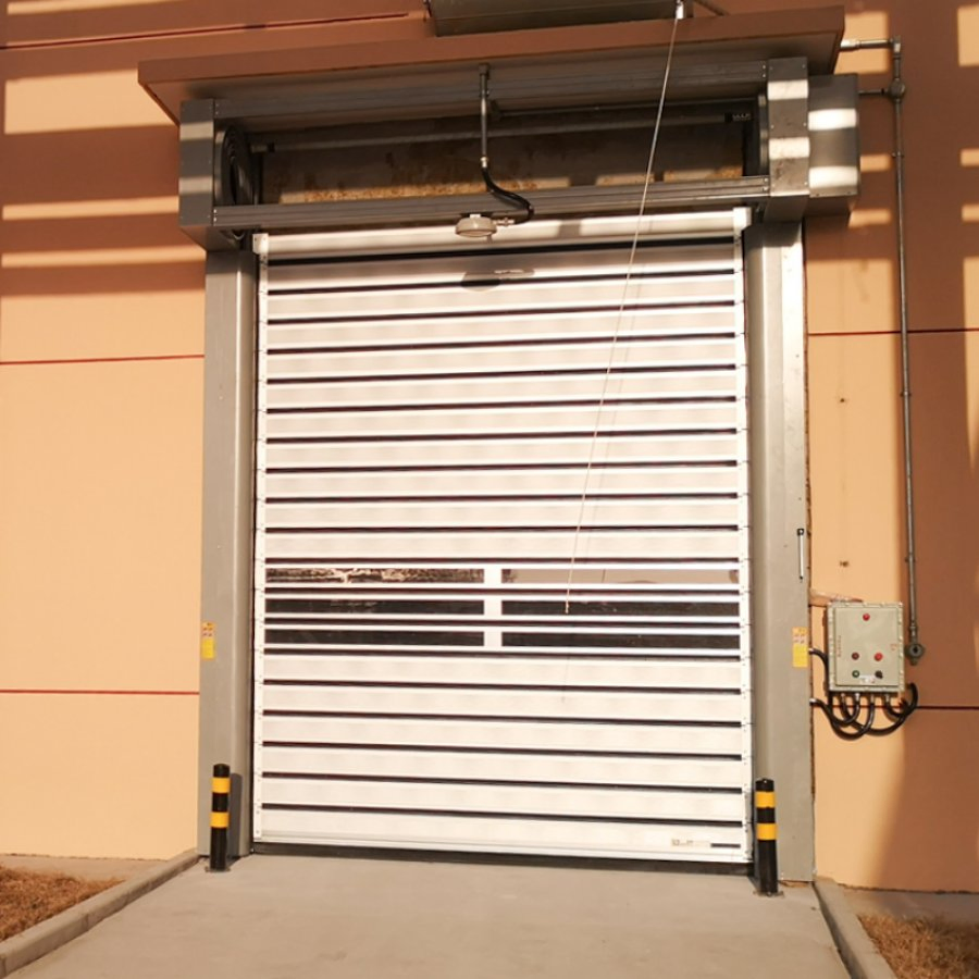 Industrial Surface Finished Aluminum Soundproof Anti-Theft Rolling Shutter Door