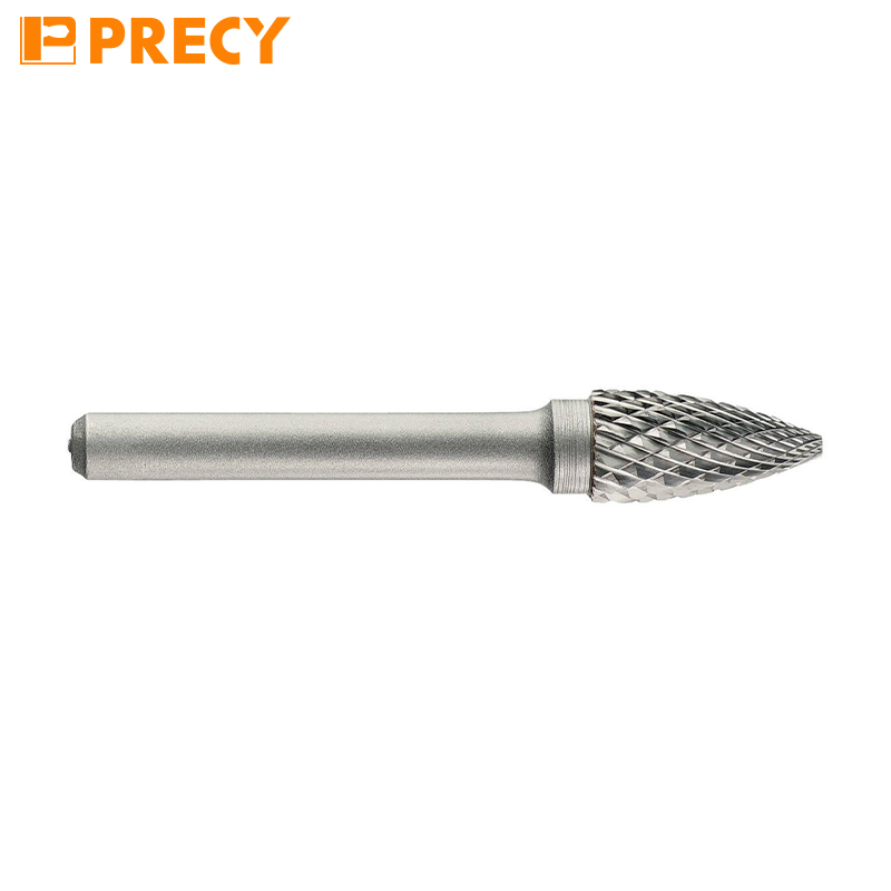 Carbide Rotary Burr Ogive, Normal Teeth Chip-Breaker D Shaped