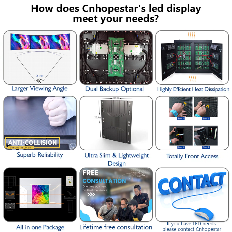 P8 Billboards Stage Background Outdoor Advertising LED Display Screen Prices LED Display Panels 3D Digital Signage Billboard