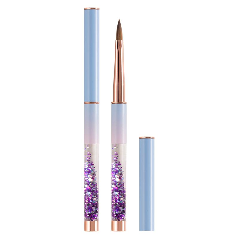 Crimped Kolinsky Acrylic Nail Brush for Acrylic Nails Art