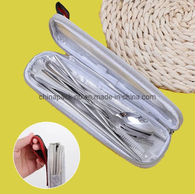 New Product 18/8 Stainless Steel Storage Container Spoon Set Box for Cutlery Set Toothbrush Box of Straw Jewelry Box