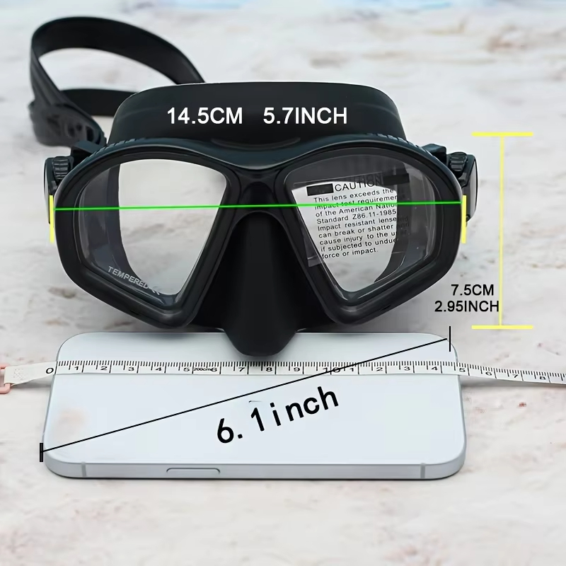 Volume Lightweight Adult Freediving Mask Frameless Clear Anti Fog Diving Mask Camera Mount Snorkel Mask Set