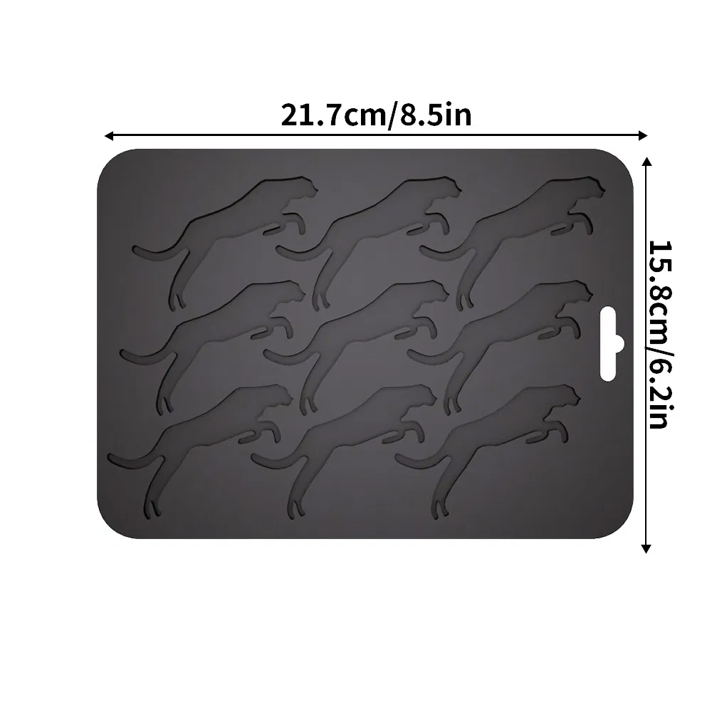 Формы для льда в виде животных, 12 шт, силикон
