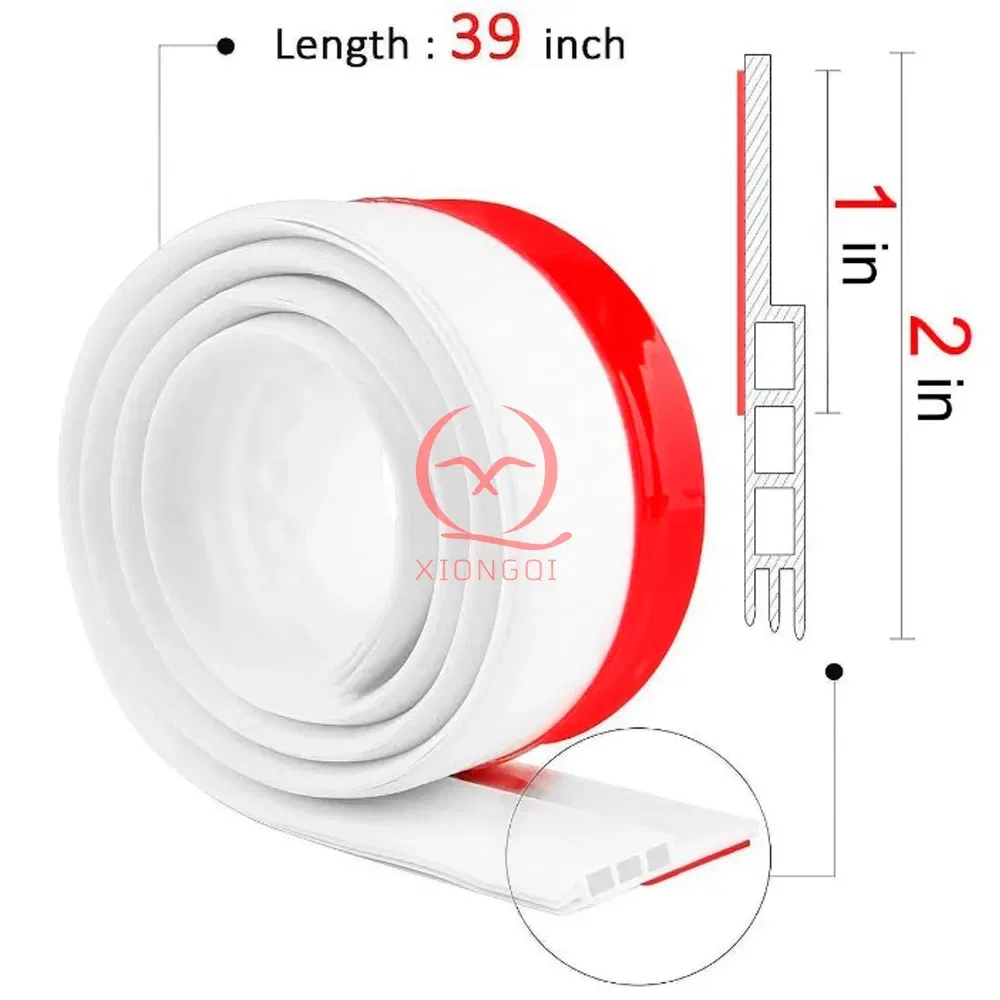 TPE Silicone Rubber Sealing Strip Self Adhesive Door Bottom Seal Strip for Interior Door Weather Stripping