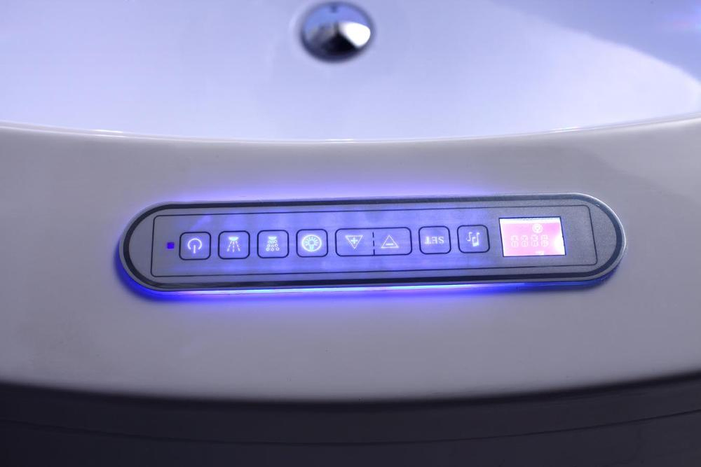 Угловая акриловая ванна на 2 персоны с гидромассажем