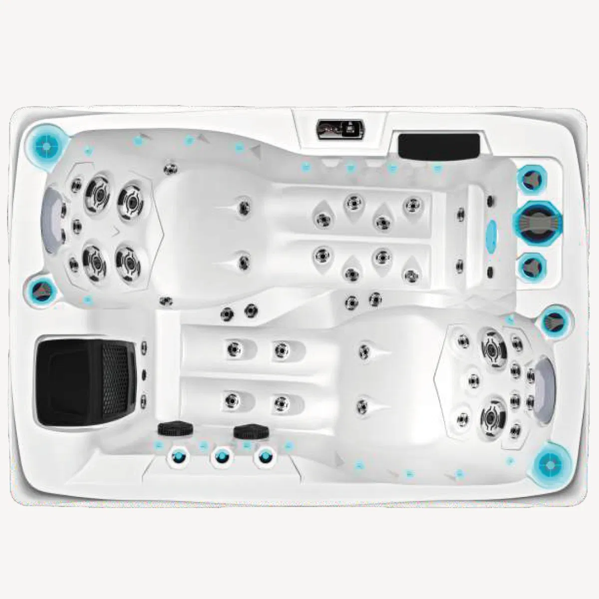 4-местный уличный джакузи SPA с гидромассажем