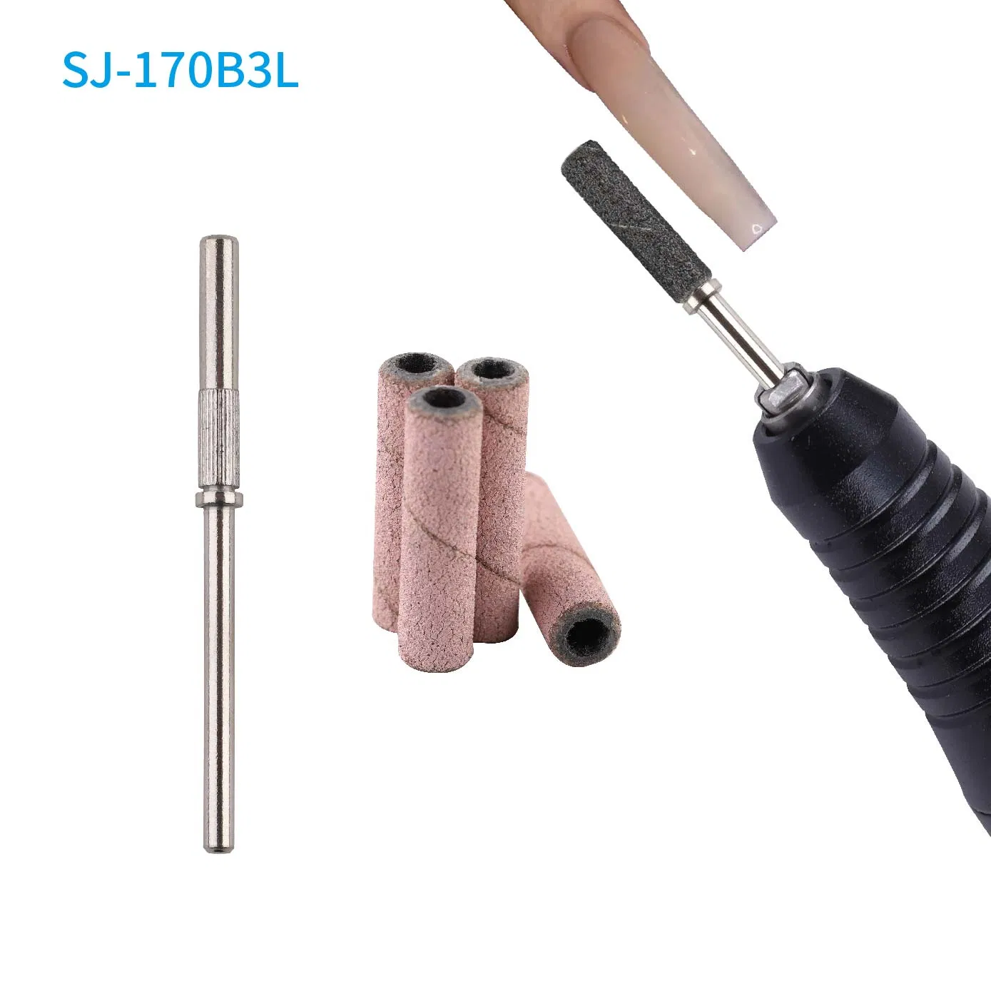 Pink Color 20mm Long Mini Type Nail Gel Removing Sanding Bands