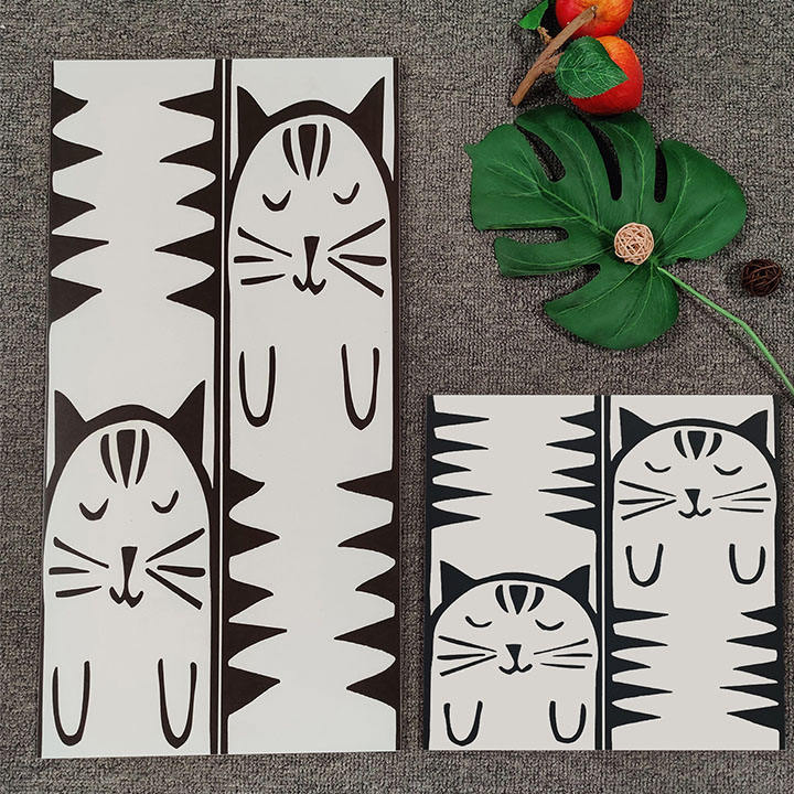 High Quality Subway Tiles Glazed Flower Design Interior Bathroom Ceramics Wall Tile