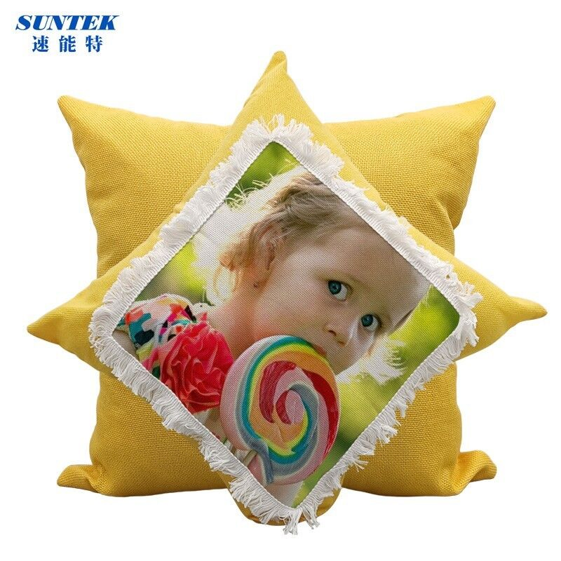 Custom Nordic 41cm Square Cotton and Linen Colorful Back Cushion Sofa Pillow Cover Pillowcase for Home Living Room Decorative