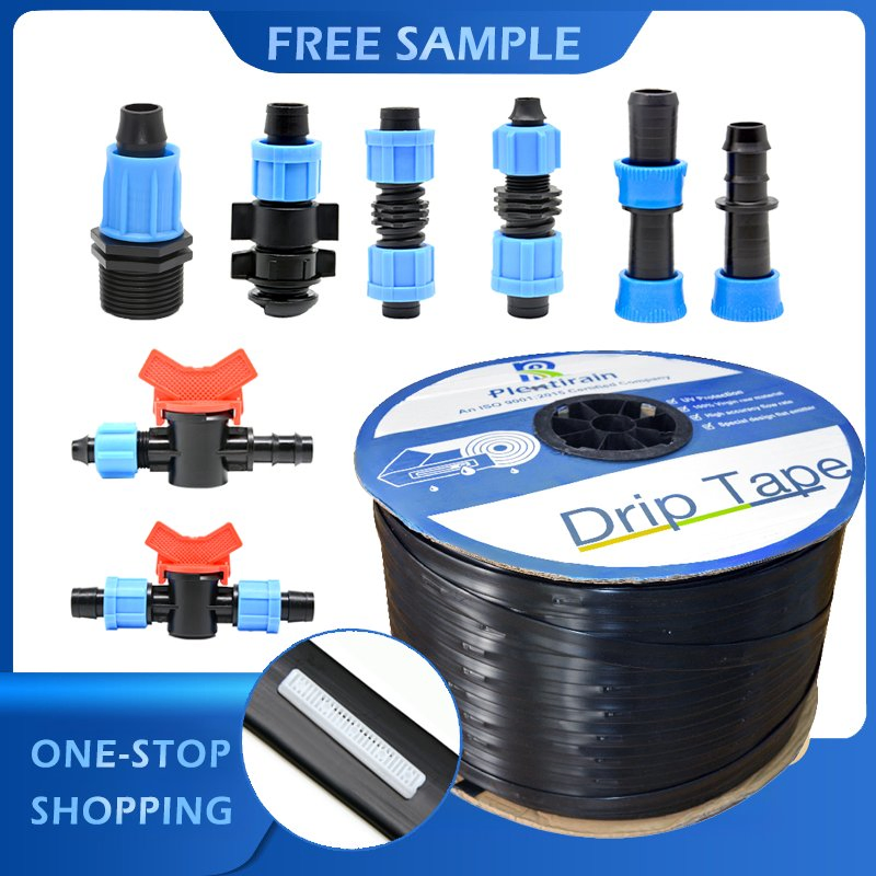 Factory Price Farm Water Hose 22mm 1000m System Garden Hose Kit Supplier PE Tape Fittings Layflat Plastic Drip Irrigation Tapes