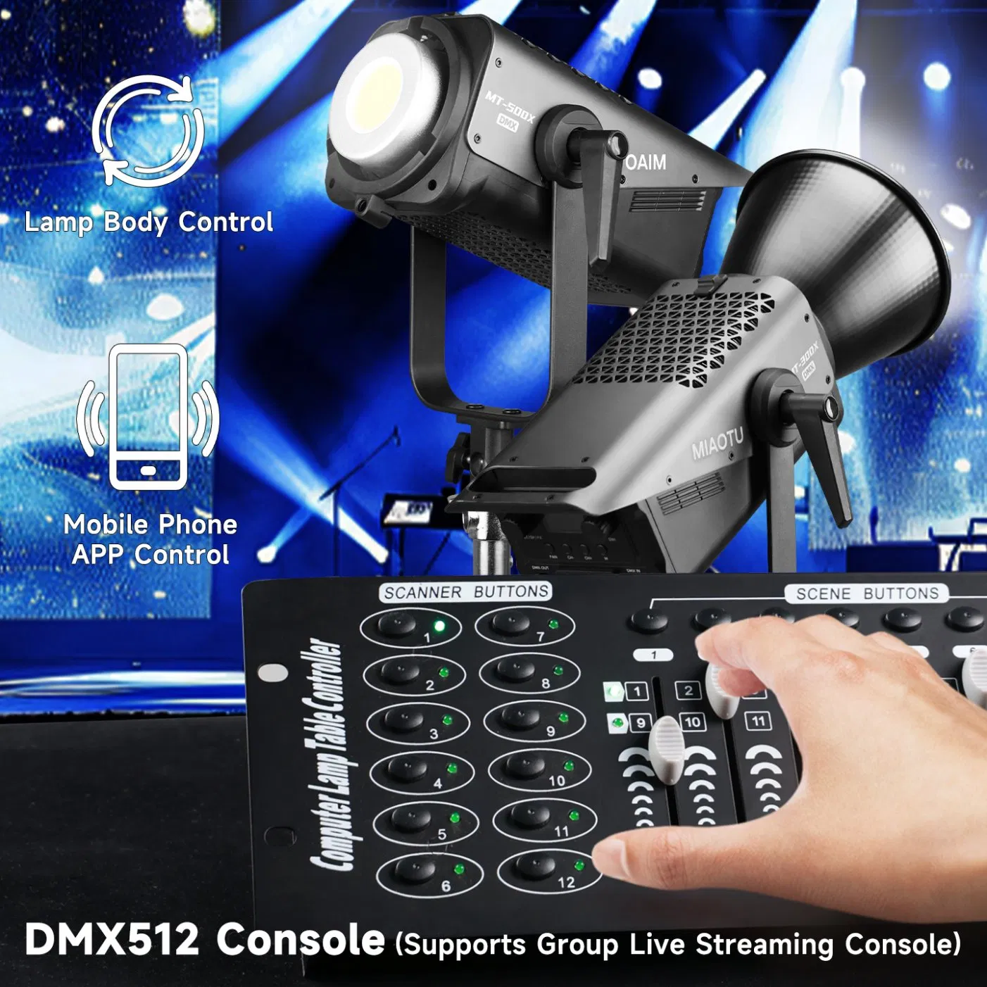 Miaotu Mt500 Professional Video Light for Creators and Streamers