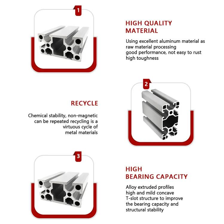 Aluminum Profile with Different Beam Angle 6061 6063