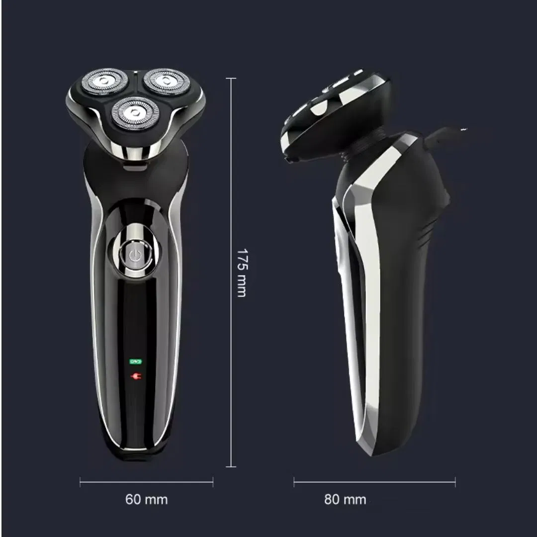 Electric LCD Display Rotary Blade Trimmer Waterproof Wet and Dry Men Shaver